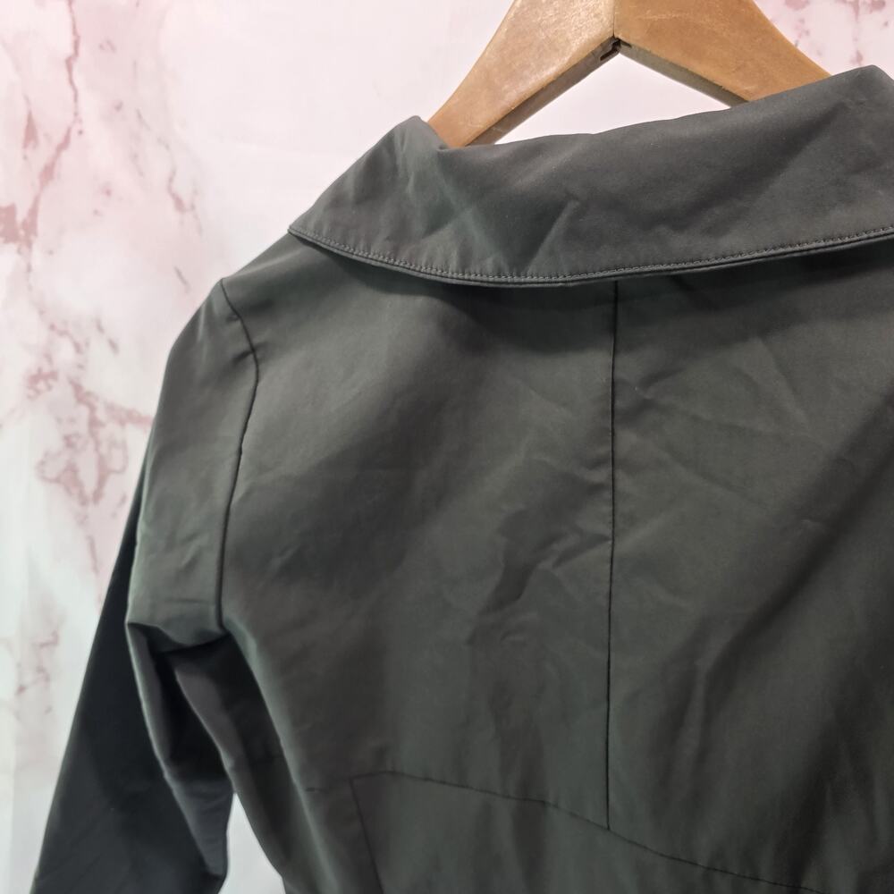 Nau Dress Womens 8 M Gray Windbreaker Zip Long Sleeve Tech Nique Assymetric - Picture 7 of 13